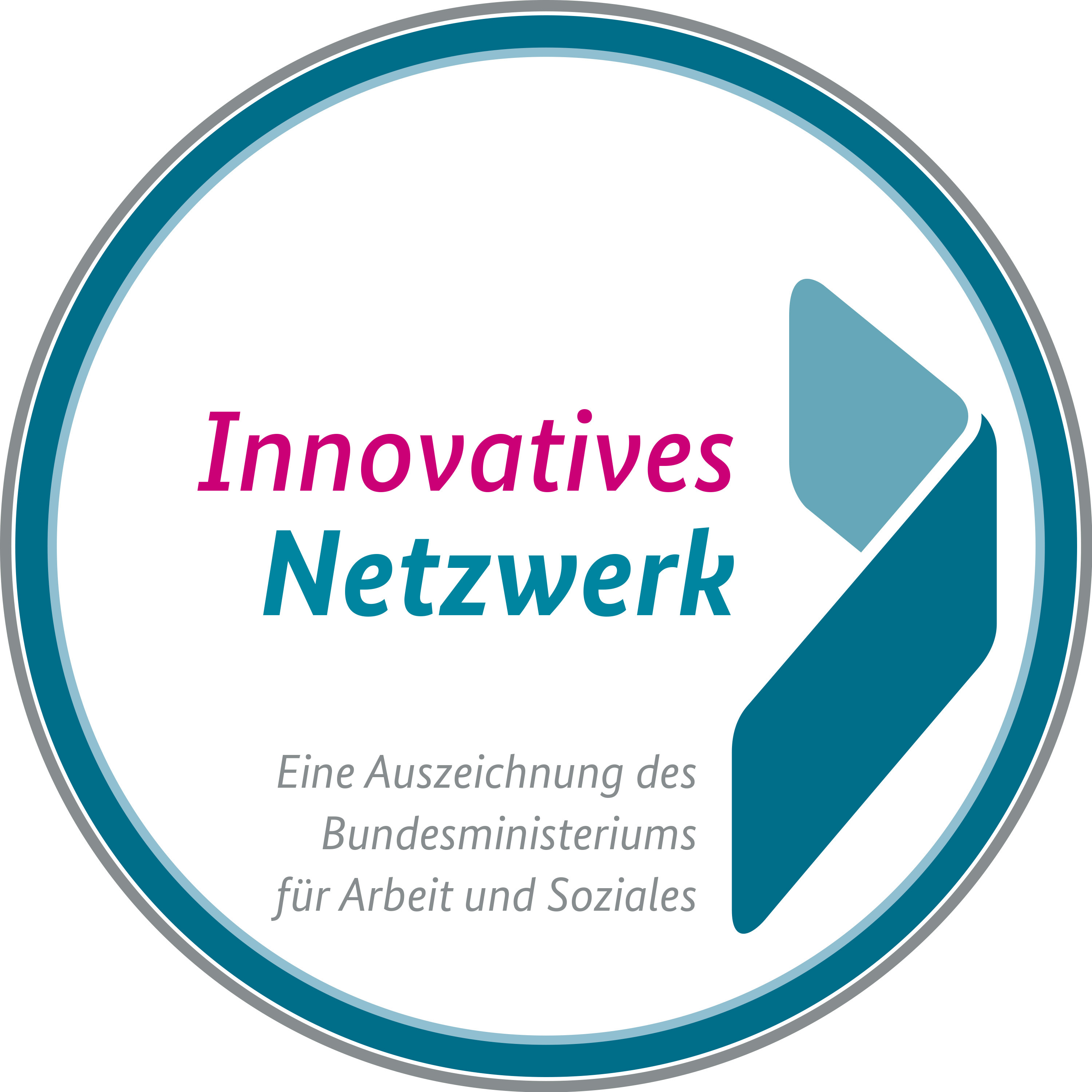 Plakette Innovatives Netzwerk