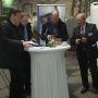 Herr Schodrowski, Herr Vagt, Herr Eder von der IHK im Gespräch mit Herrn Brauer von PAV (von  links) 